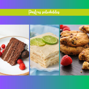 Plantilla de postres saludables